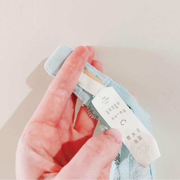 chantelle | merci unlined underwire demi bra in lagoon - Picture 10 of 16